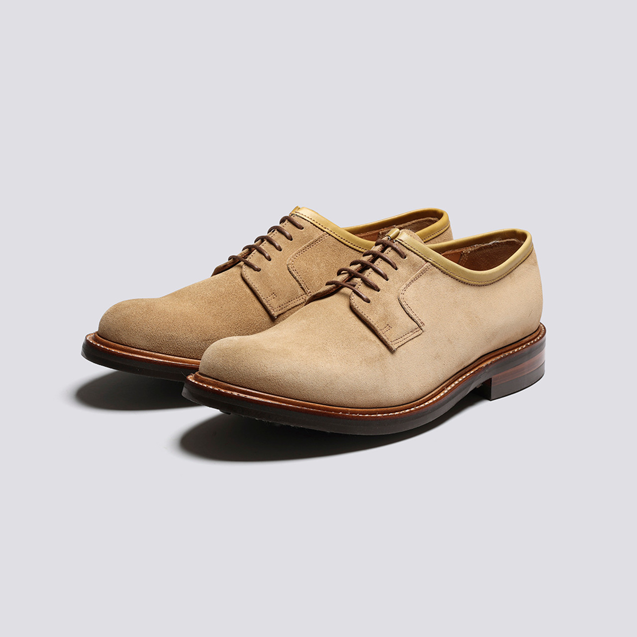 Mens tan shop suede derby shoes