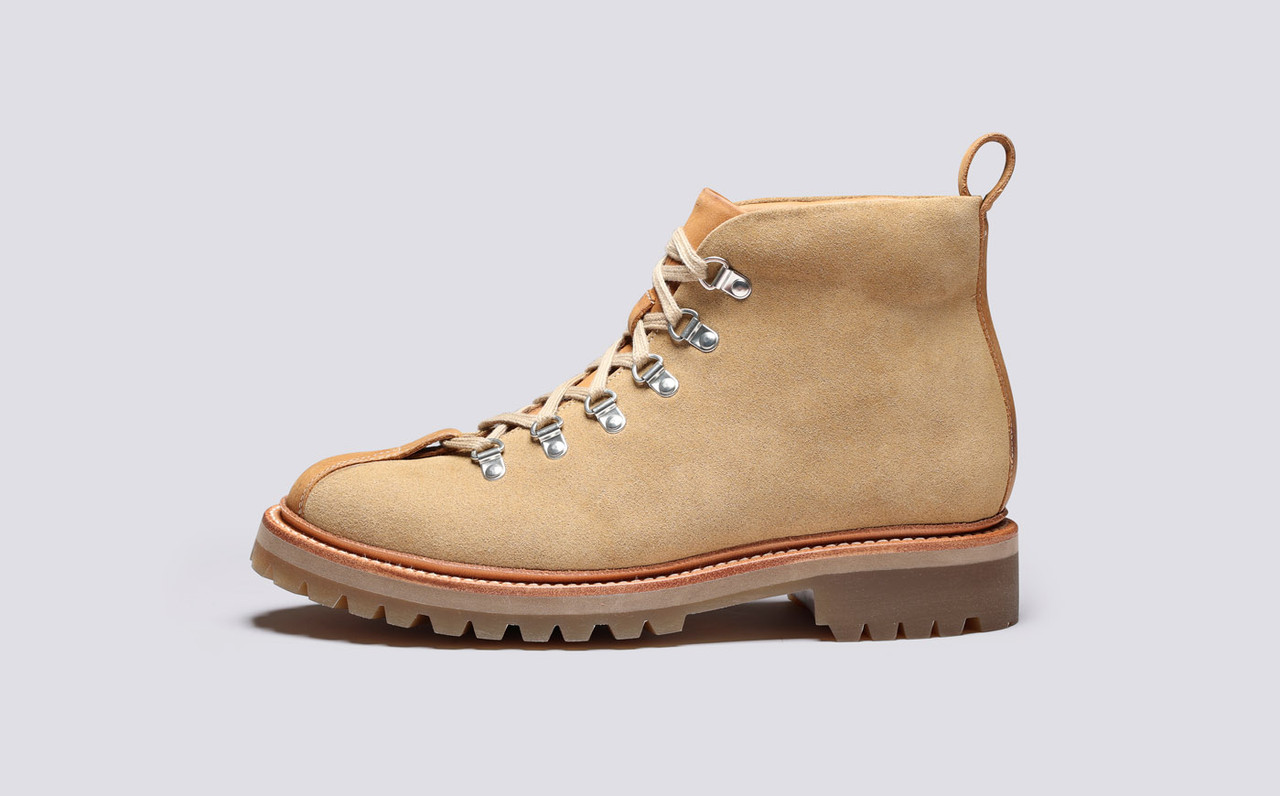 Bobby Mens Hiker Boots in Suede and Nubuck Grenson