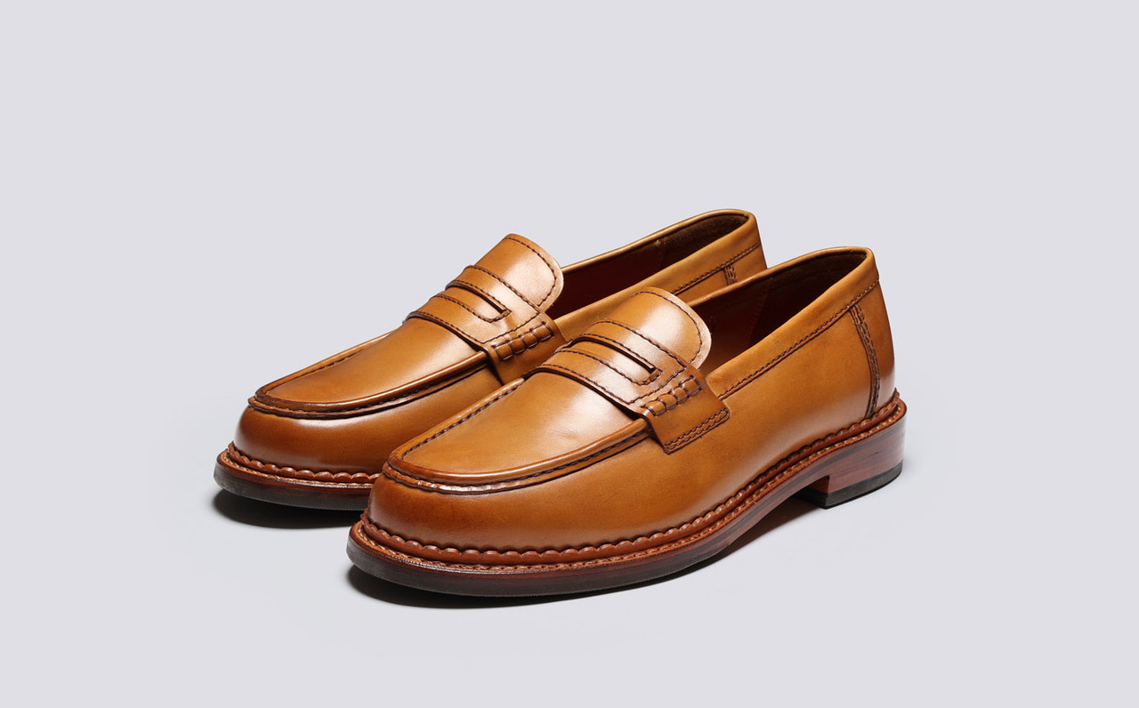 Tan moccasins mens clearance