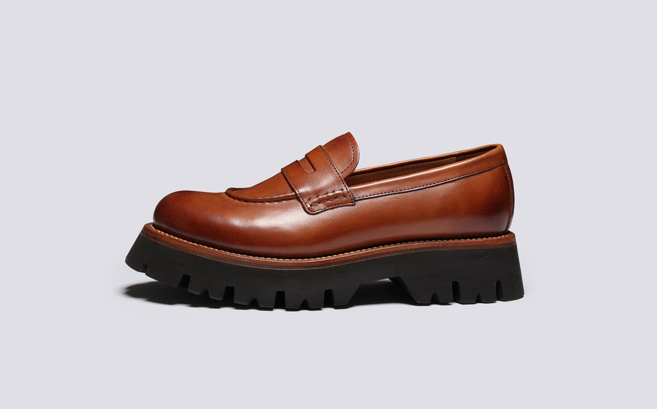 Ladies tan loafers size hotsell 5