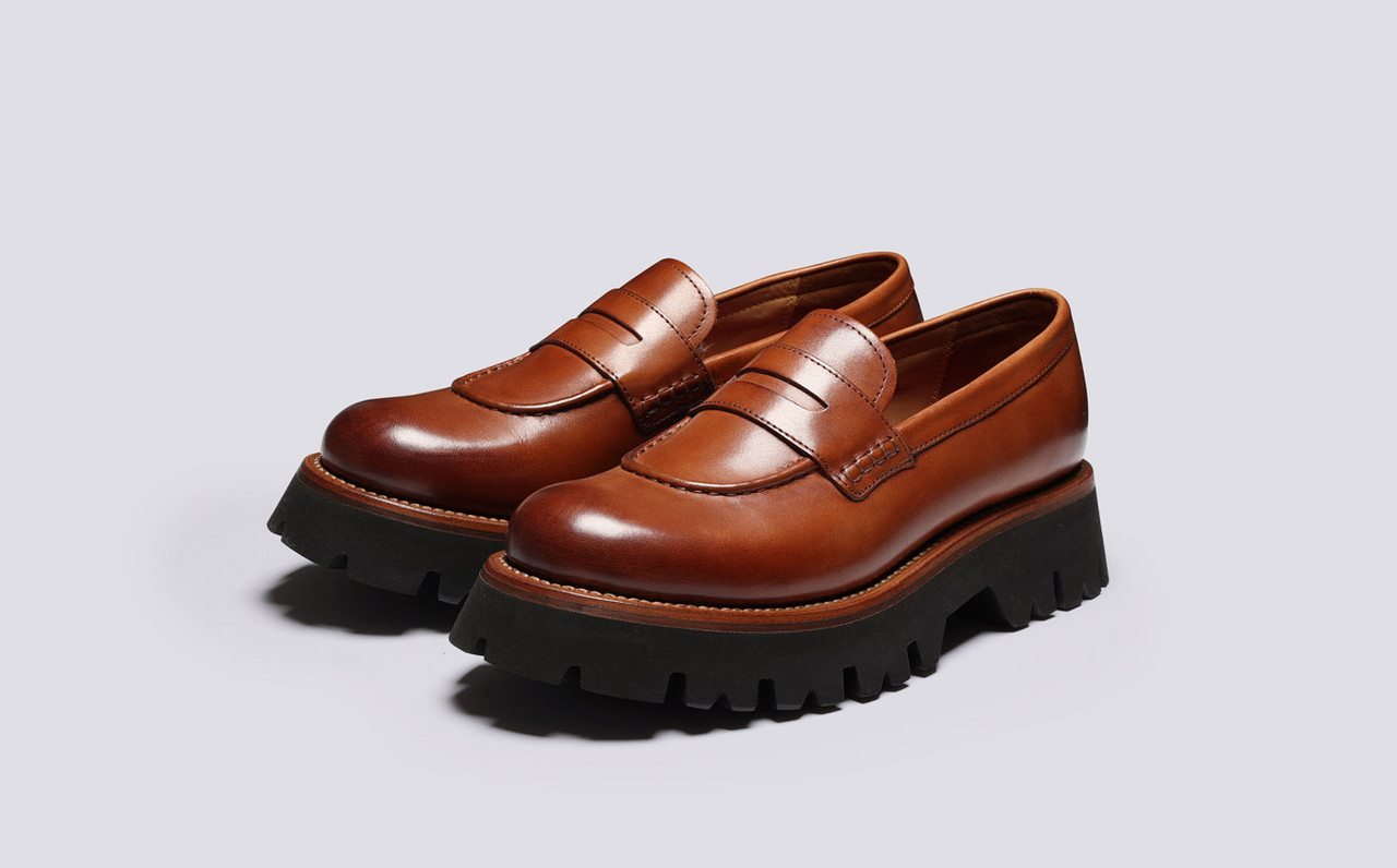 Womens chunky clearance sole loafers