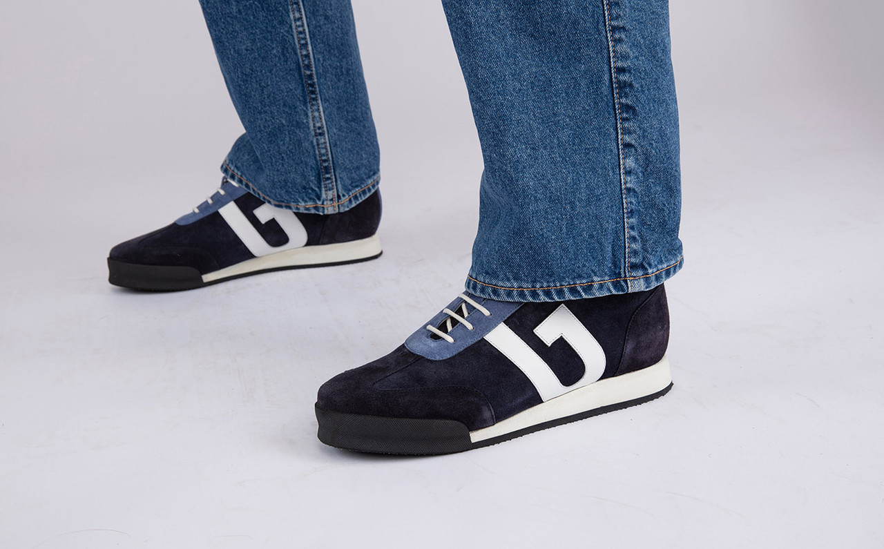 Grenson black trainers store