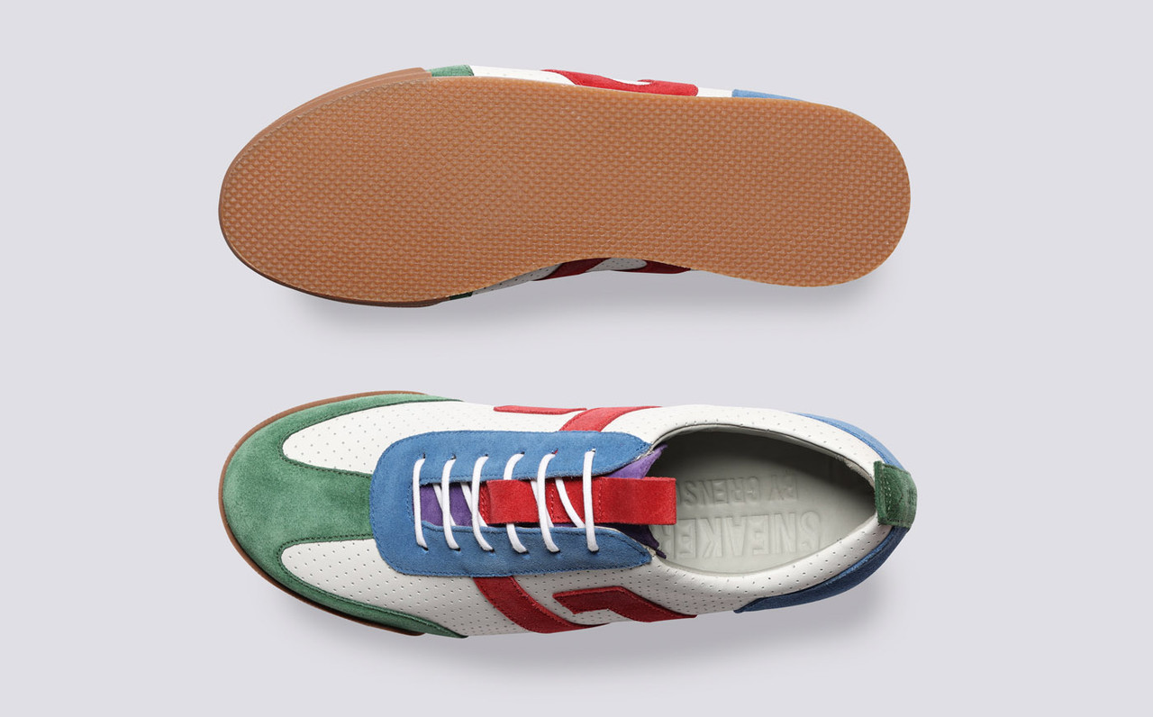 Grenson white trainers shop