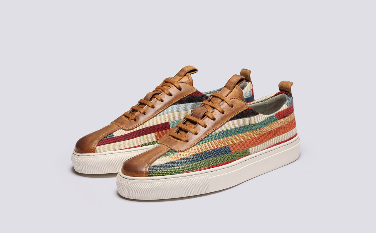 Grenson canvas sneaker cheap