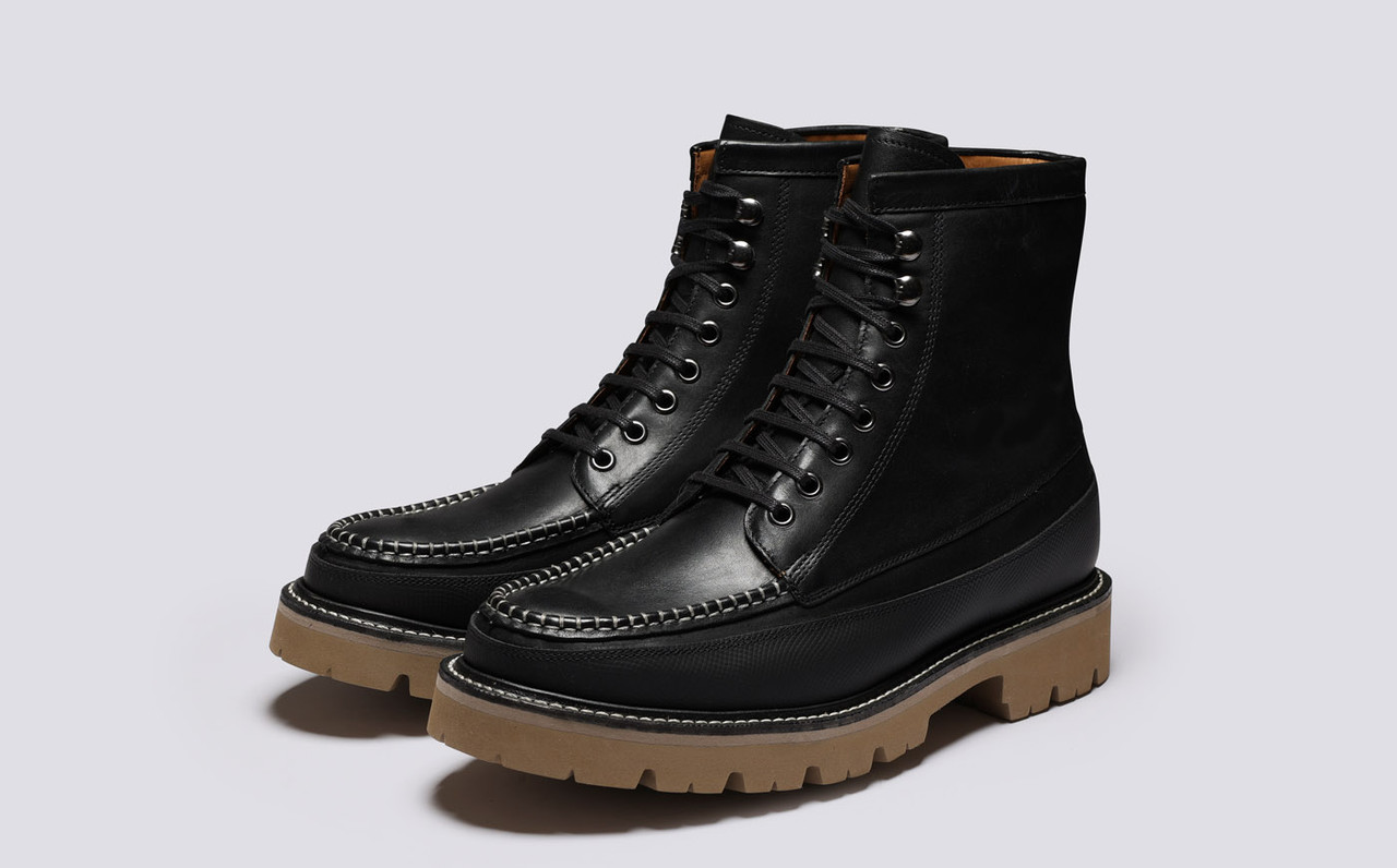 Black grenson boots deals