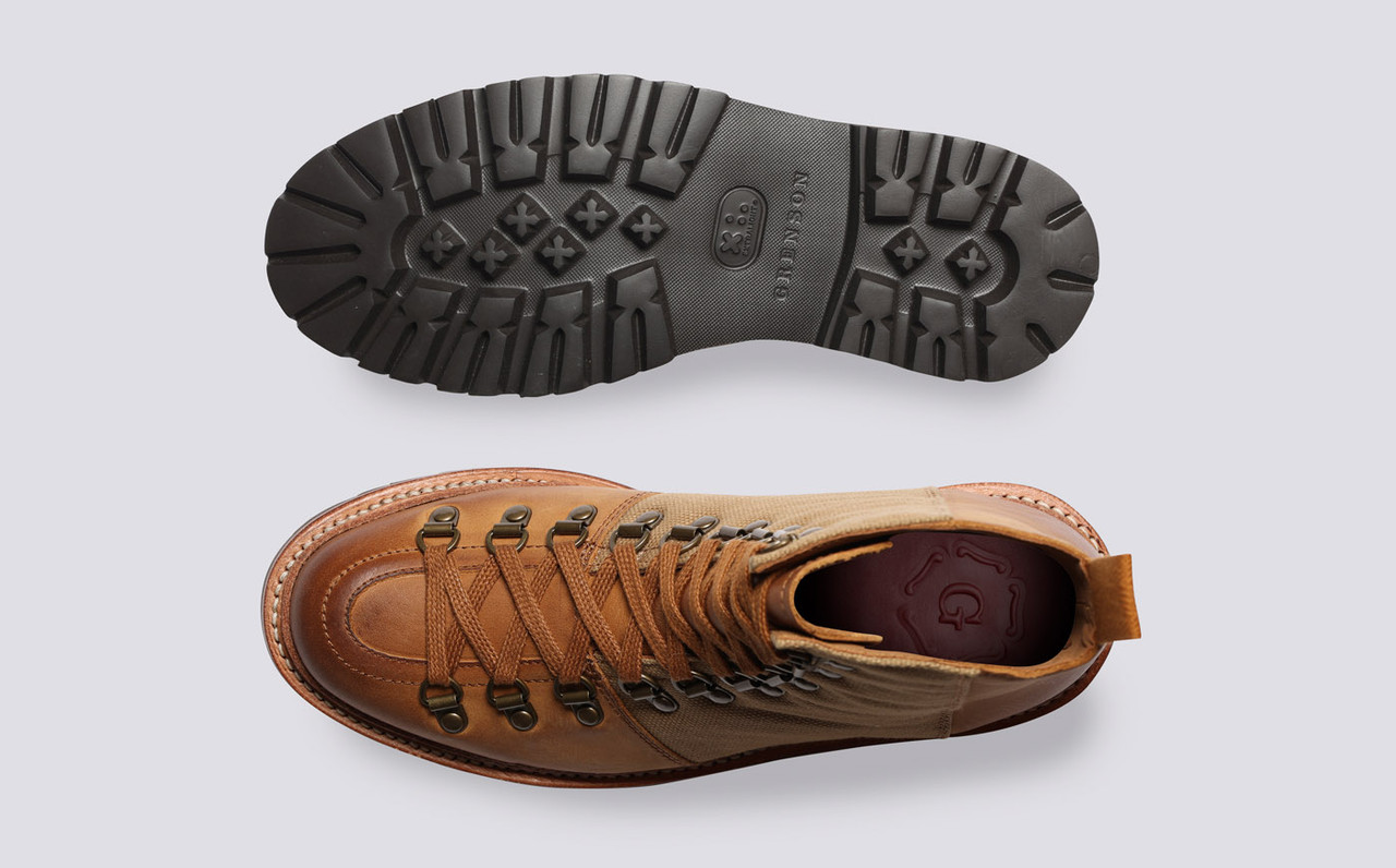 Nanette Womens Hiker Boots in Burnished Nubuck Grenson