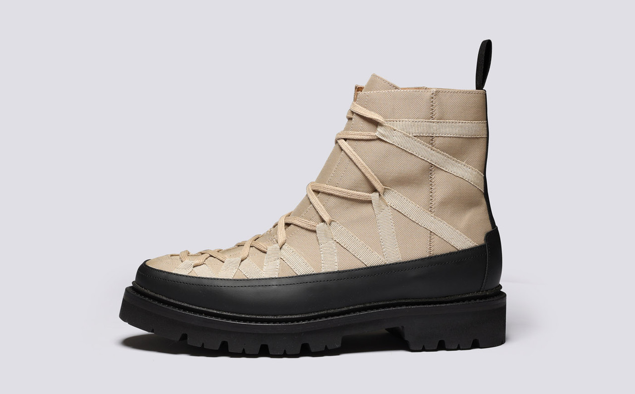 Beige 2024 boots mens