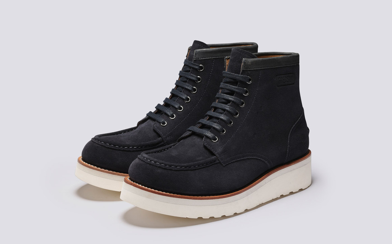 Mens white cheap sole work boots