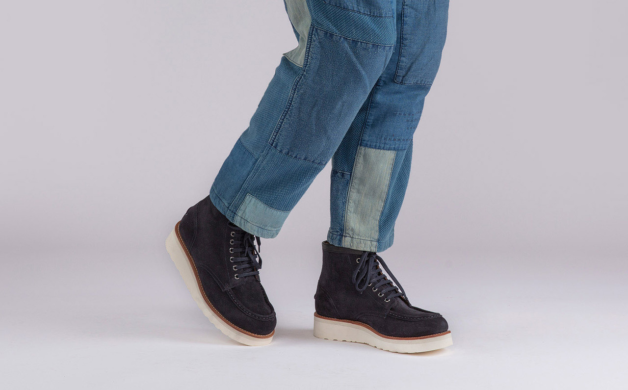 Mens navy boots sale
