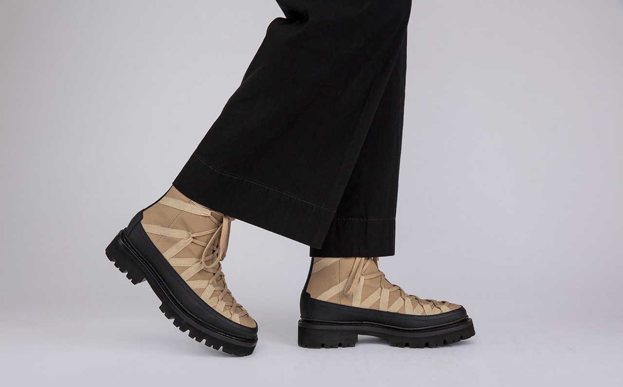 canvas ankle boots