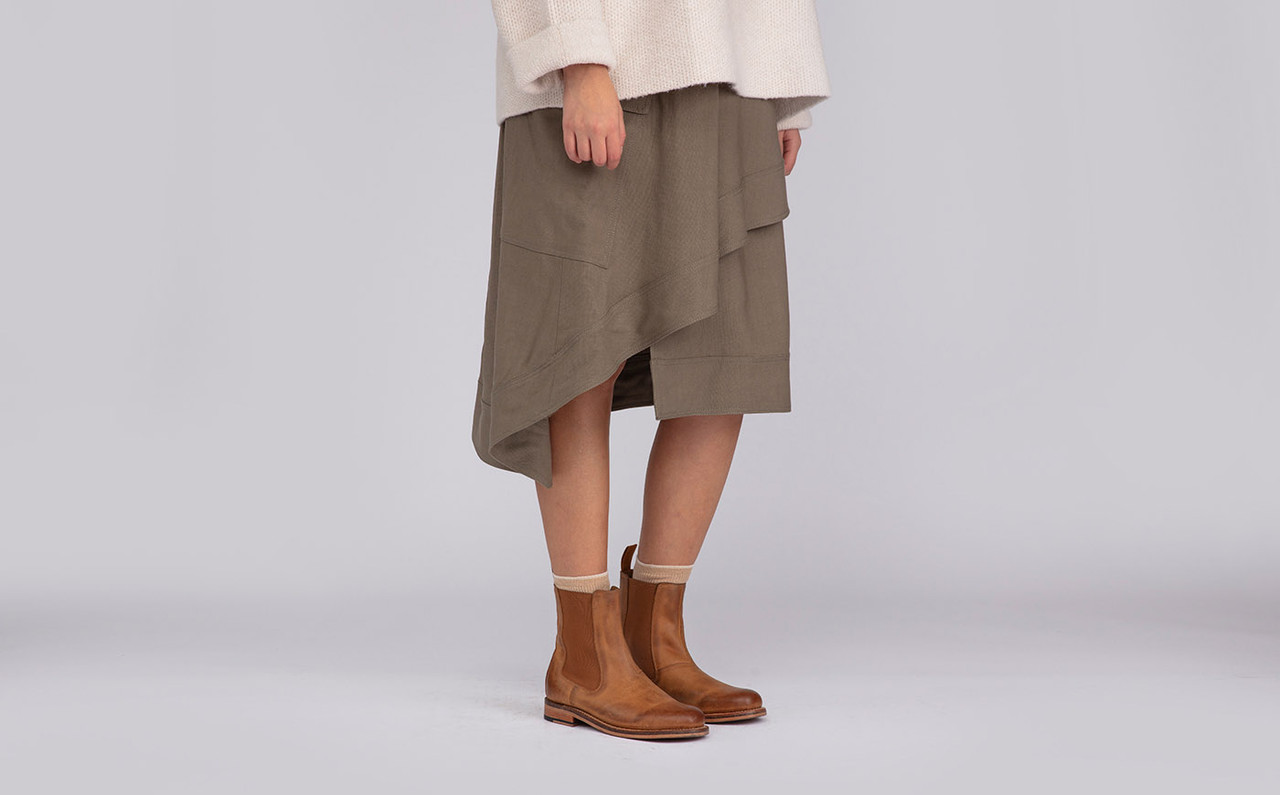 Milly Womens Chelsea Boots in Ginger Nubuck Grenson