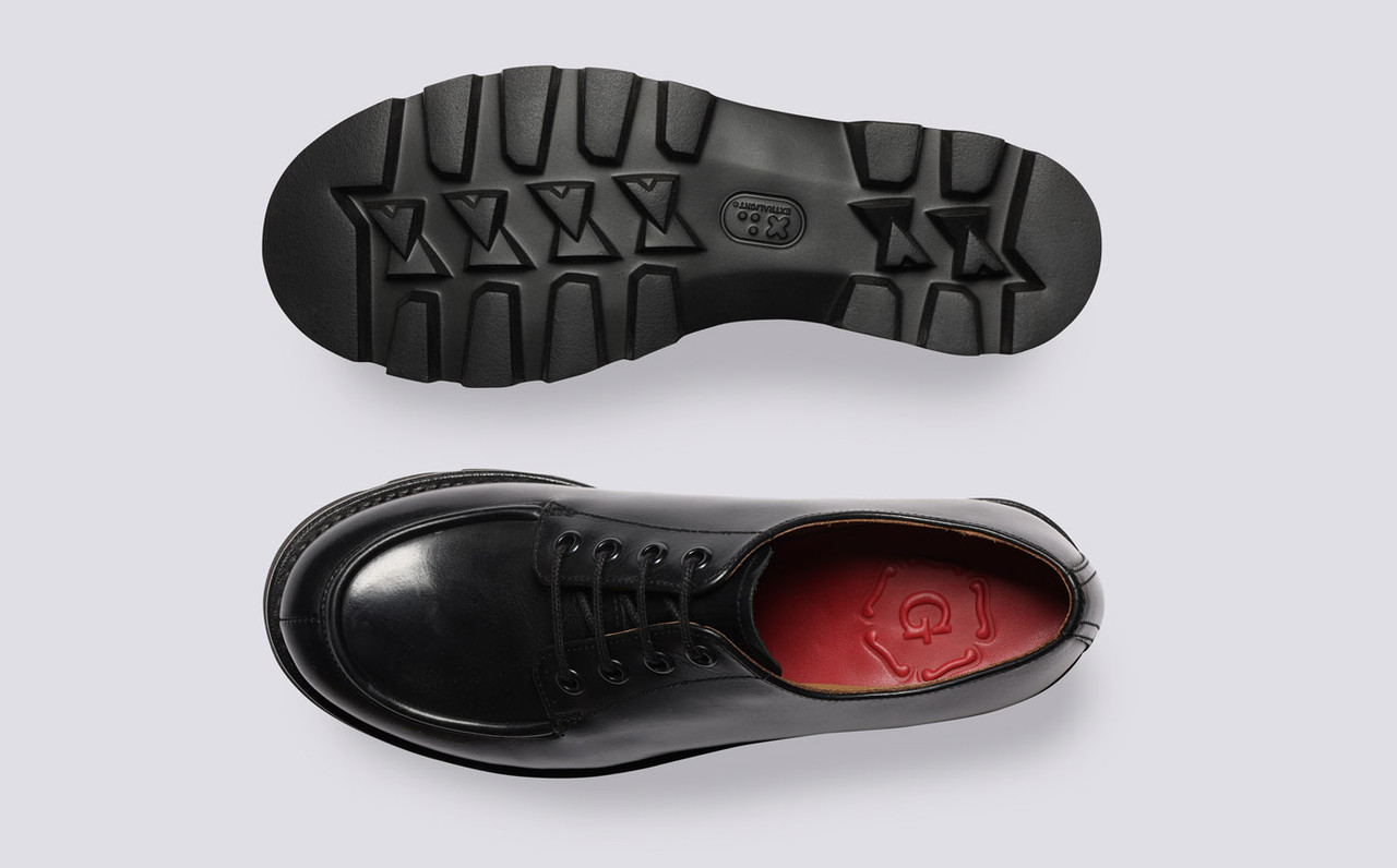 Womens black 2025 rubber soled shoes