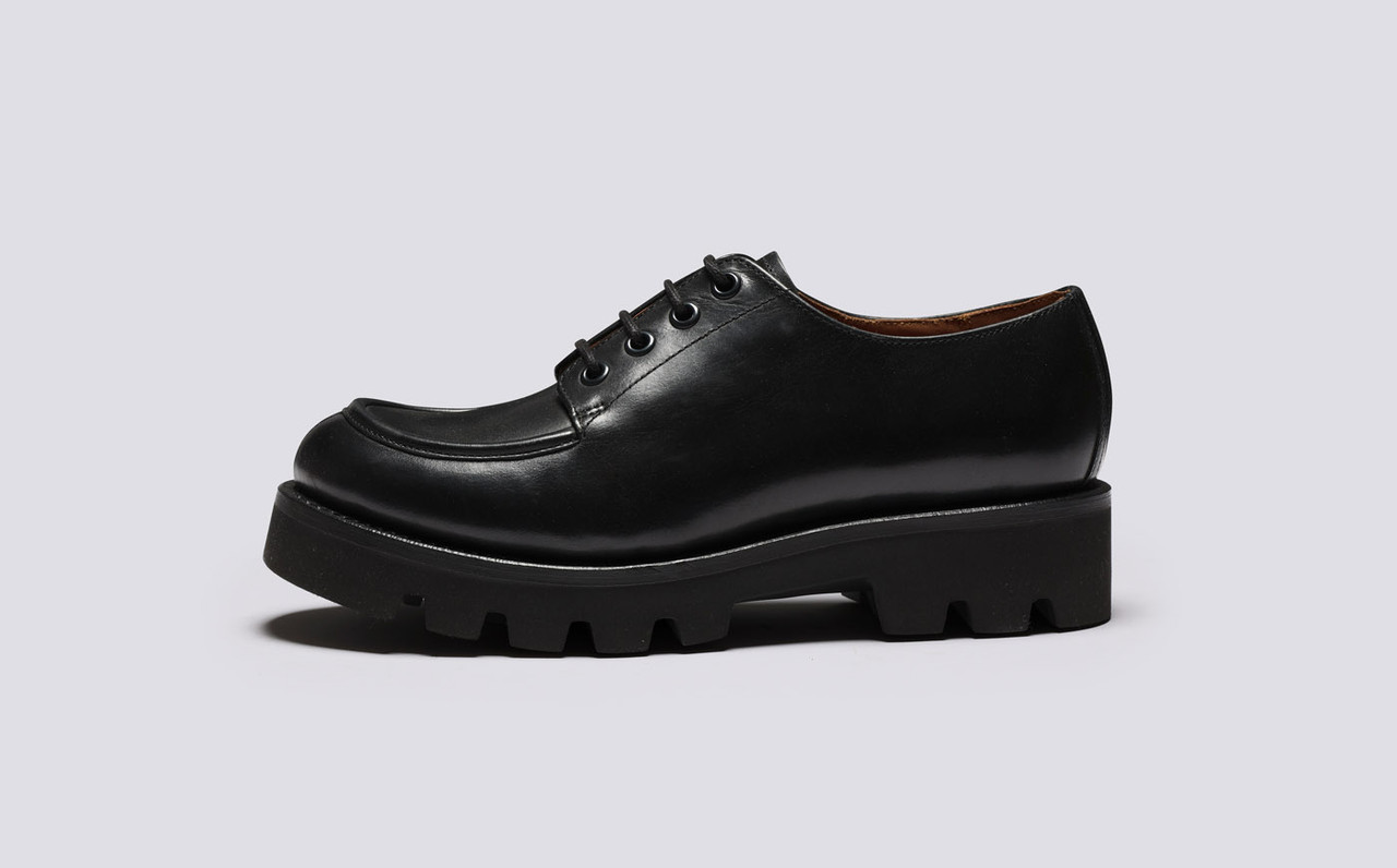 Derby shoes rubber sale sole