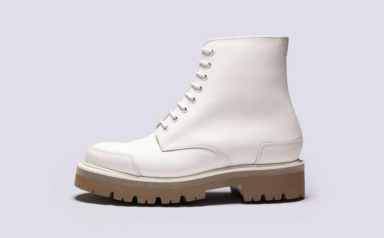 Grenson shop white boots