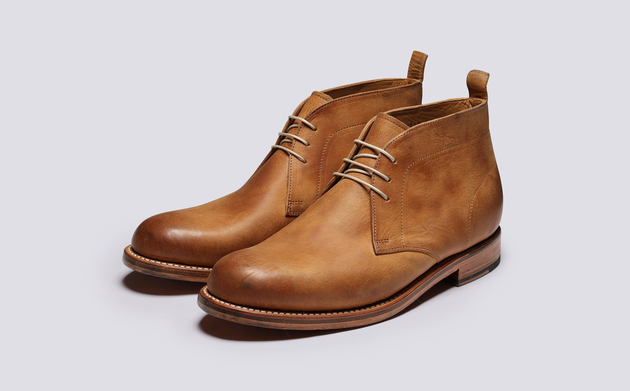 Khaki chukka boots top