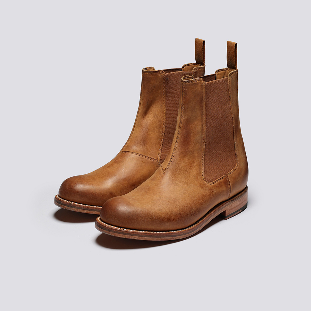 Milo Mens Chelsea Boots in Ginger Nubuck Grenson