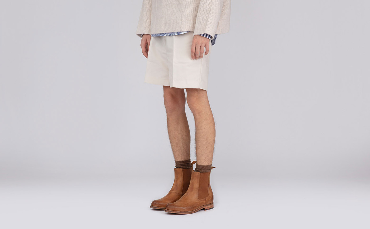 Milo Mens Chelsea Boots in Ginger Nubuck Grenson