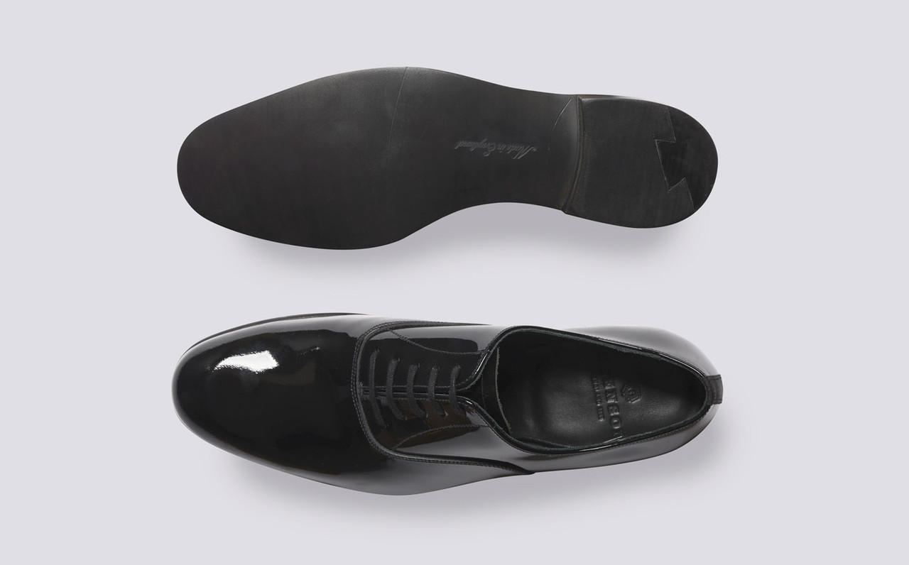 Mens patent deals evening shoes