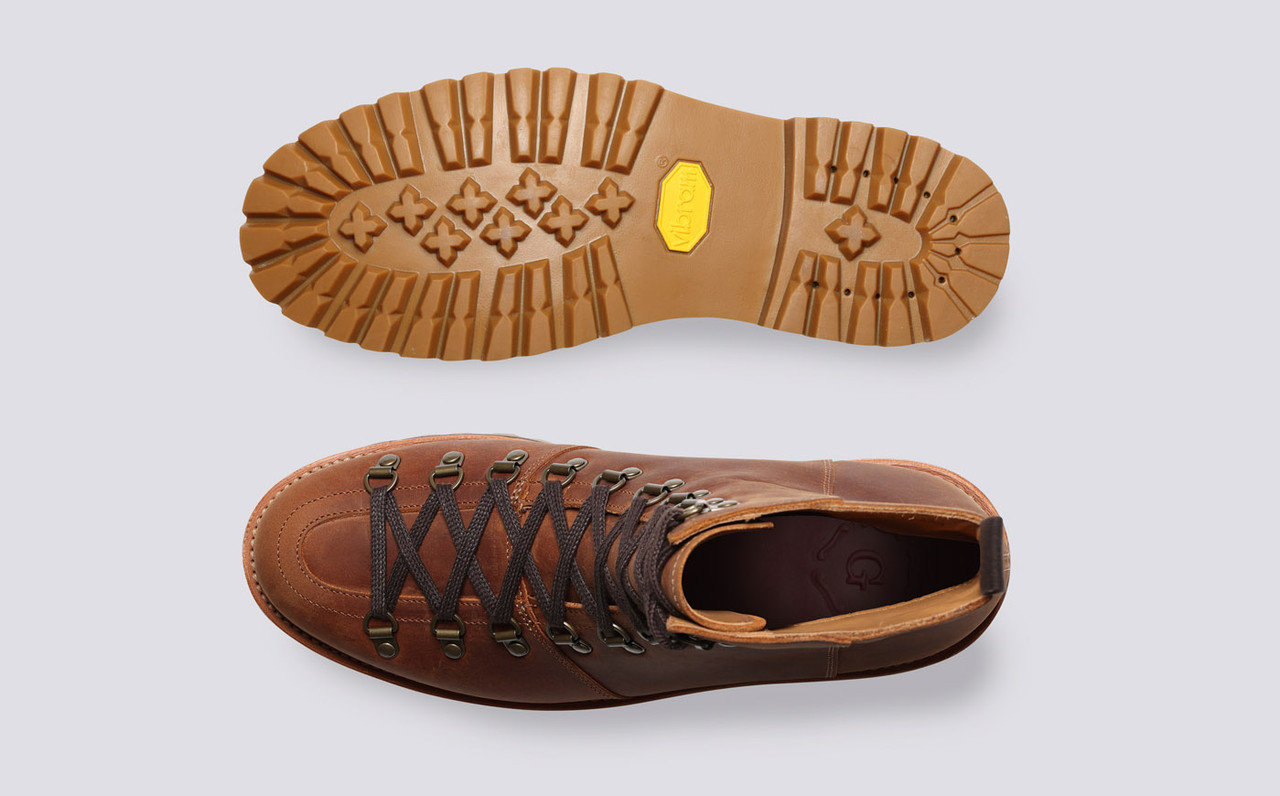 Mens tan top hiking boots