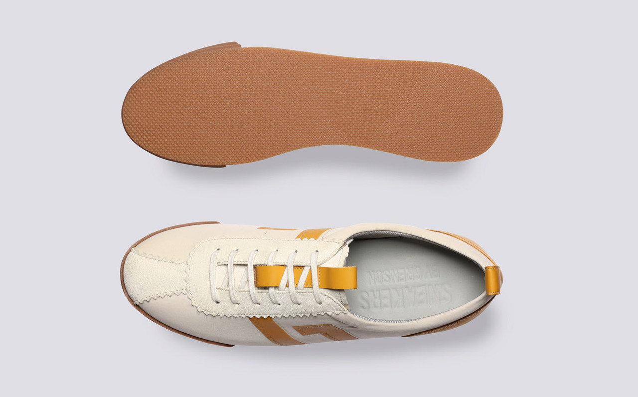Grenson white trainers hotsell