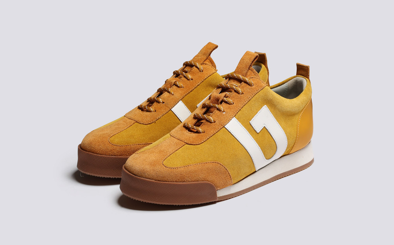 Yellow suede clearance sneakers
