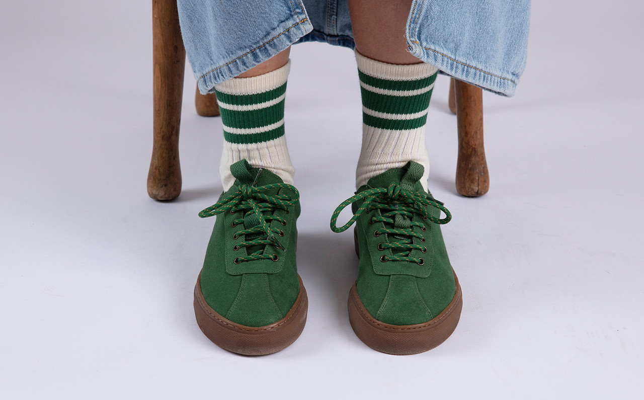 Grenson canvas top sneaker