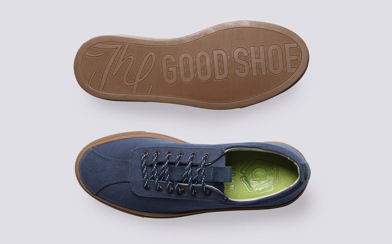 Grenson canvas top sneaker