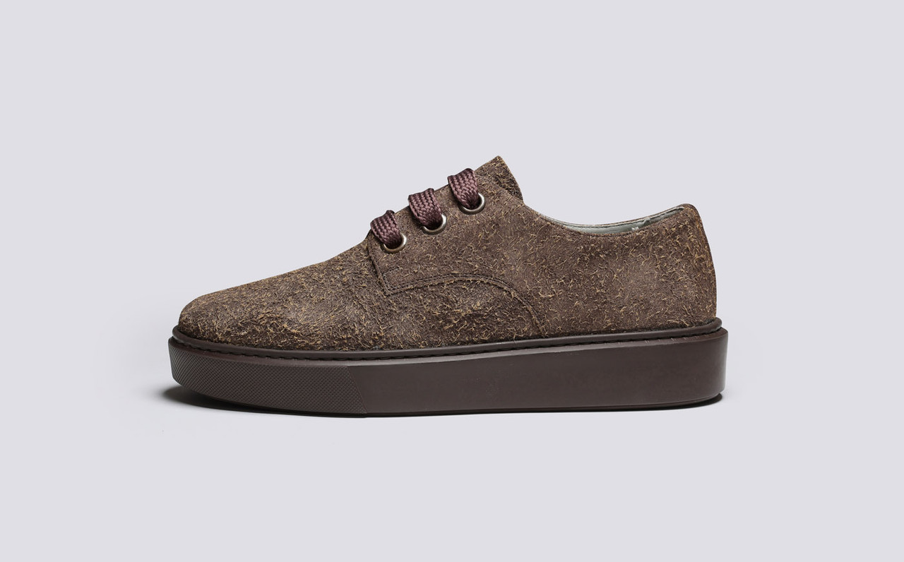 Sneaker 84 | Mens Derby Sneakers in Brown Suede | Grenson