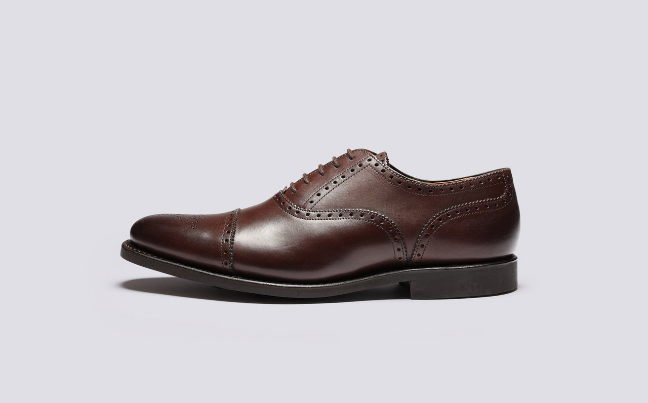 Rag Bone Grenson Brogue Oxford Dress Shoes Leather England Sz 9 Brown Distressed Handmade Men main image 2