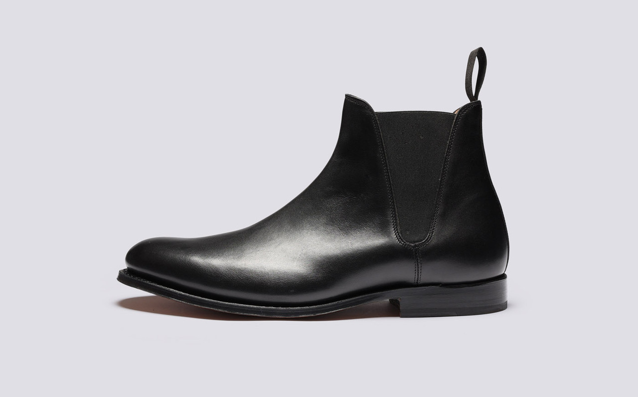 VTG GRENSON CHELSEA BOOTS BLACK LEATHER MADE IN ENGLAND Size 11 Grenson - Warner Leather Chelsea Boots - Black Grenson main image 4