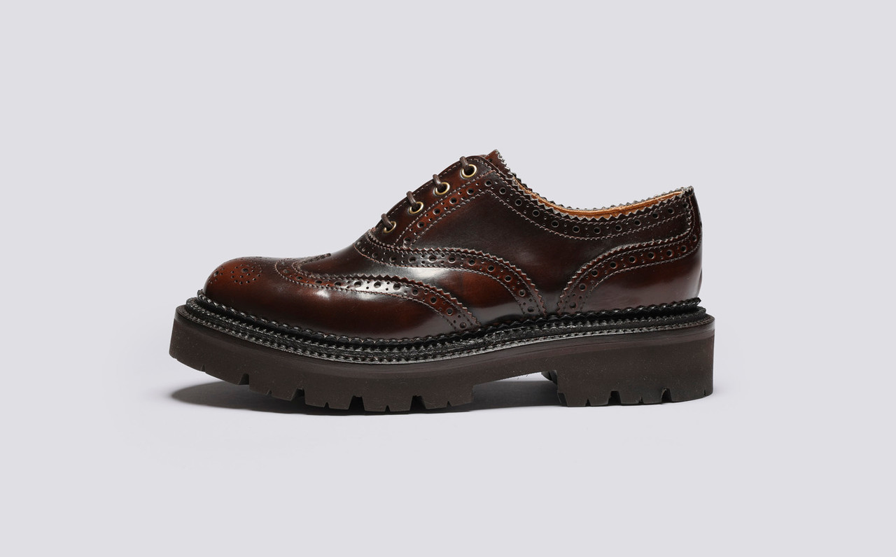 Dominique | Women's Handmade in England Brogues on Rubber Sole