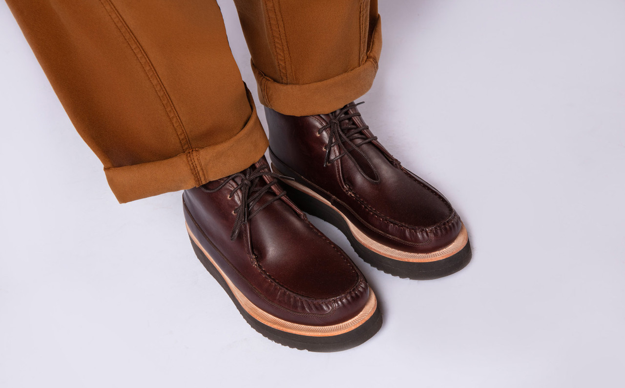 Roman | Men's Handsewn Leather Moccassin Chukka Boot | Grenson