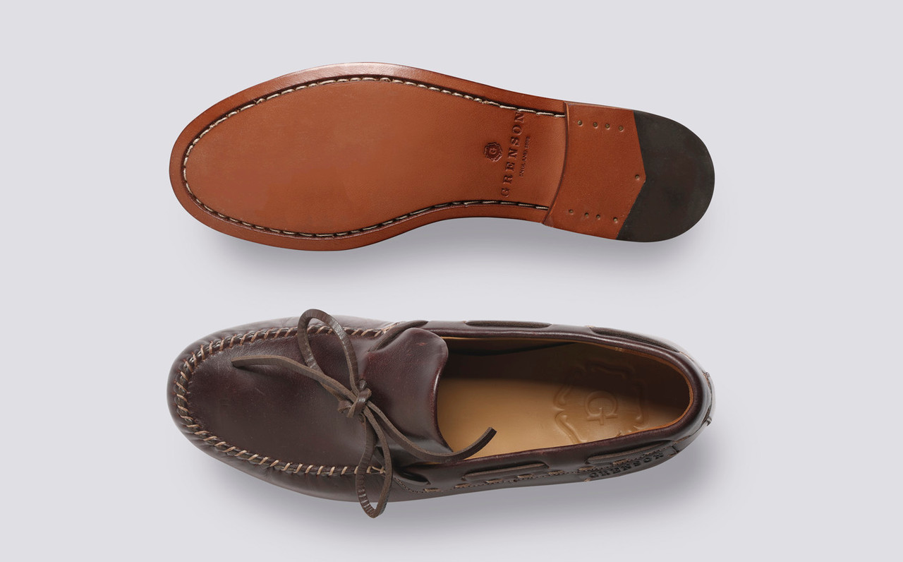 sol3 mates Loafer US8 最終値下げ‼️ Melody | Women's Moccasin in Brown Waxed Pull-Up Leather on
