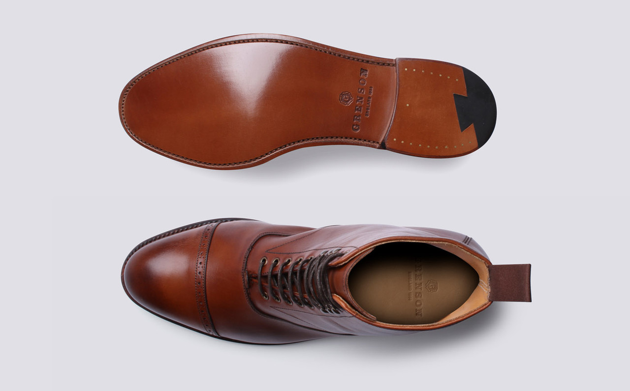 Balmoral | Mens Boots in Brown Cognac