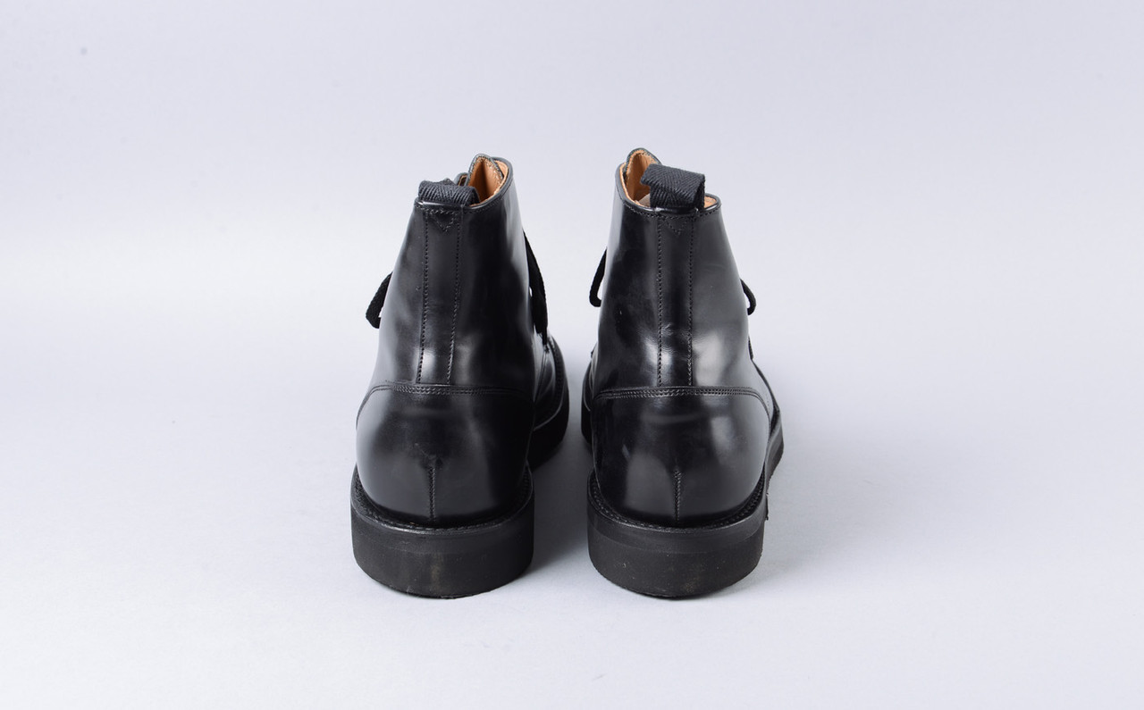 Desmond | Refurbished Boots in Black Polished Leather | Grenson