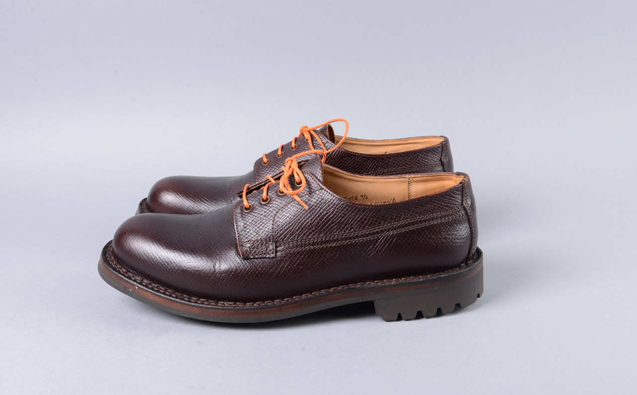 Victor | Refurbished Derby in Brown Russia Grain Leather with a