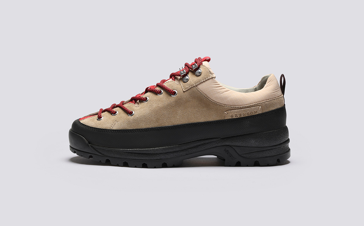 Sneaker 70 | Men's Stone Suede Waterproof Utility Shoe on a Rubber