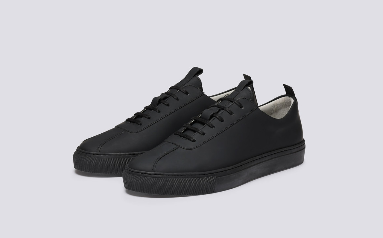 black leather runners