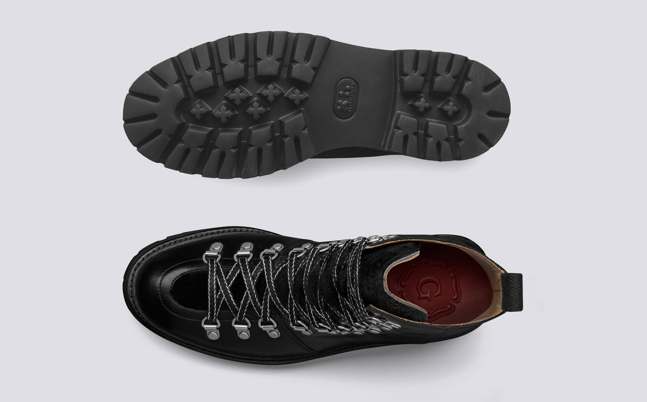 Nanette | Womens Black Hiker Boots on 