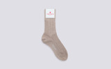 Womens Socks | 100% Recycled Socks in Neutral | Grenson - Full View