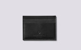 Card Holder in Black Calf Leather | Grenson - Main View