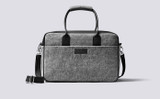 Holdall | Grey Felt Bag | Grenson - Front View