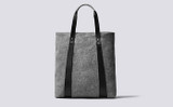 Grenson Bags | Tote Bag in Grey Felt - Back View