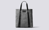 Grenson Bags | Tote Bag in Grey Felt - Front View