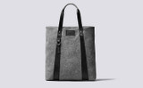 Grenson Bags | Tote Bag in Grey Felt - Front View