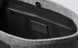 Grenson Bags | Tote Bag in Grey Felt  - Inside View