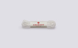 Flat Boot Laces | White Unisex Boot Laces 110cm | Grenson - Full View