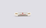 Flat Sneaker Laces | White Unisex Shoe Laces 100cm | Grenson - Main View