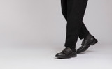 Hanbury | Mens Monk Shoes in Black Leather Grain | Grenson - Lifestyle View