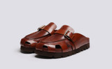 Dale | Clogs for Men in Tan Leather with Rubber Sole | Grenson - Main View